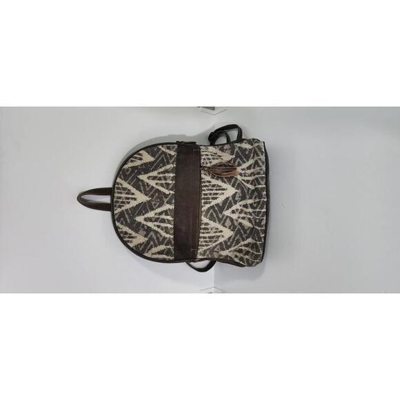 Myra Women's Casual Patterned Backpack with Leather Accents - Picture 1 of 4